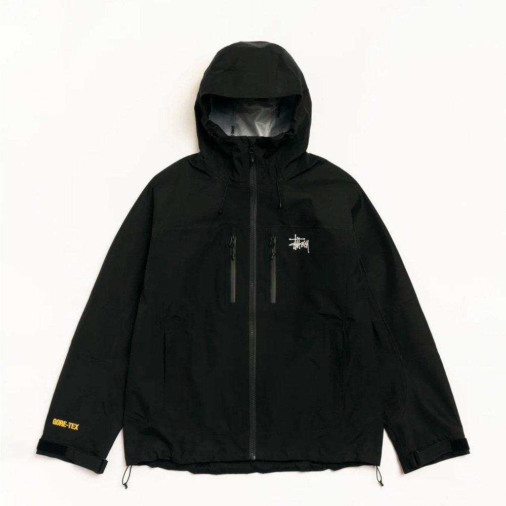 NEW Stussy Black Goretex Guide Shell Jacket Size XL